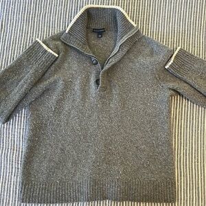 Men’s Banana Republic merino wool half zip sweater